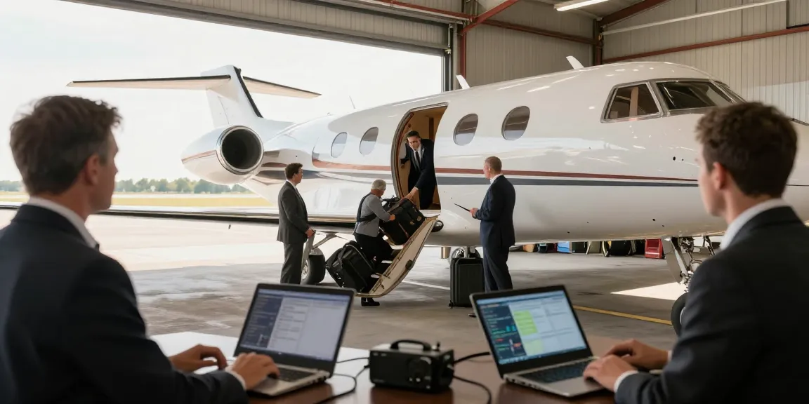 Urgent air cargo services Ontario showcased with a Piper PA-31 Navajo aircraft at a private airport.